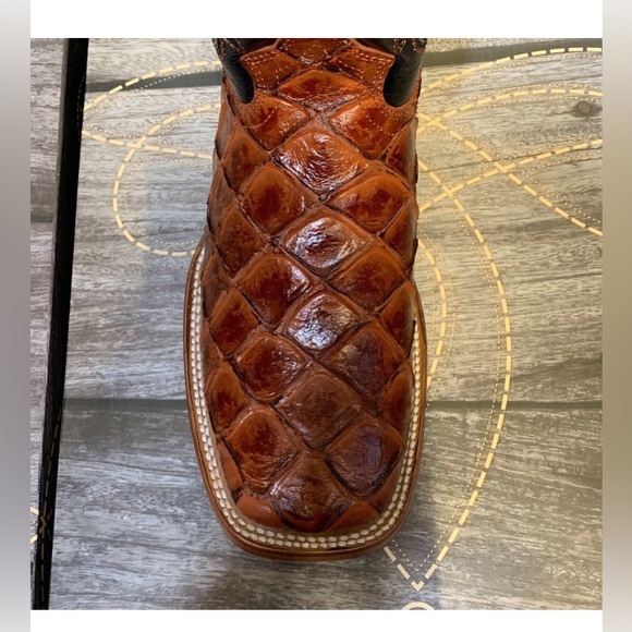 reywelt Shoes 00440 Mens Cowboy Fish Pirarucu Boots Poshmark